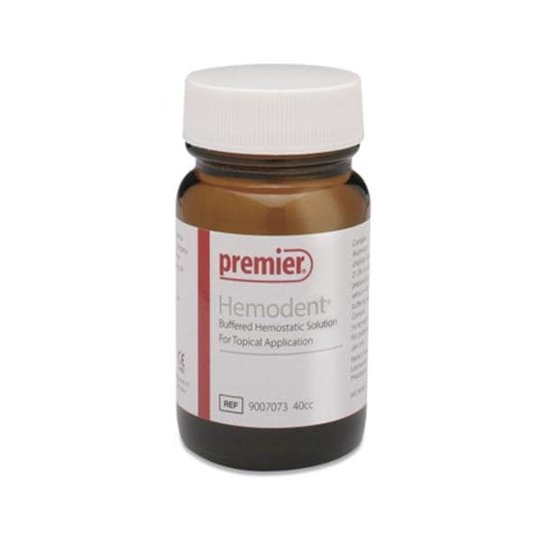 Premier Dental 9007073 Hemodent Hemostatic Agent Liquid 40cc Bottle Premier Dental 9007073 Hemodent Hemostatic Agent Liquid 40cc Bottle